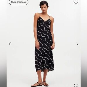 Madewell Layton Midi Slip Dress (true black)